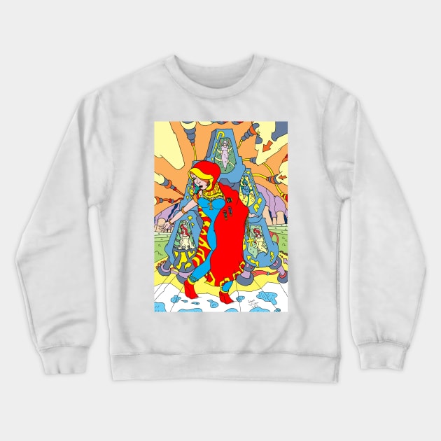 Suspension  [Pen Drawn Fantasy Figure Illustration] Crewneck Sweatshirt by grantwilson